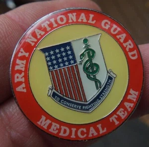 Spilla da collezione bavero/cappello/smalto esercito guardia nazionale squadra medica - Foto 1 di 3
