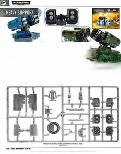 Warhammer 40k Space Marine Whirlwind Sprue Vengeance or Castellan Missiles - Picture 1 of 2