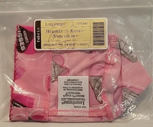 Longaberger Hershey's Kisses Cestino a Cuore Fodera in Tessuto 23753301 Rosa - Foto 1 di 3