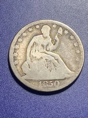 Medio dólar libertad sentada 1850-o Foto 1 de 2