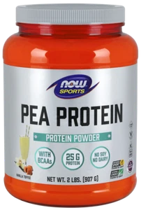 NOW FOODS, PEA PROTEIN Vanille Toffee 2lbs 907g SUPER PREIS - Bild 1 von 6