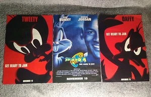 1996 Space Jam Bugs Bunny Michael Jordan Daffy Tweety Nov 15 Movie Poster 11x16 - Picture 1 of 16