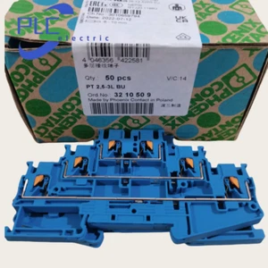 3210509 PT 2.5-3L BU 10PCS NEW Phoenix Multilayer Terminal 500V 20A Blue - Picture 1 of 2