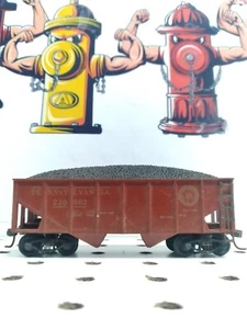 Unbranded 1:87 / HO Scale "Pennsylvania" 2-Bay Hopper #220302 - RTR / ST / KD - Picture 1 of 8