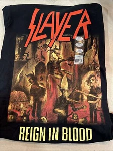 Slayer Men's T-Shirt Small 100% Cotton Reign in Blood - Picture 1 of 5