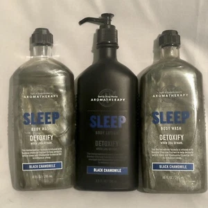 Bath & Body Works Aromatherapie SCHLAF entgiften SCHWARZE KAMILLE Körperwaschlotion - Bild 1 von 10