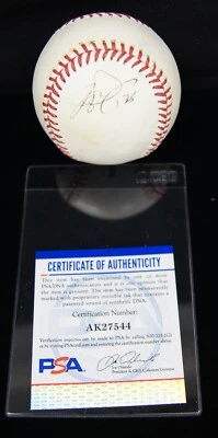 JOSH PHEGLEY Autographed Rawlings Baseball PSA/DNA OAKLAND A'S - Image 1 of 4