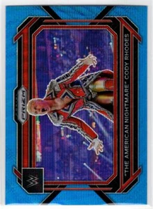 2023 Panini Prizm Blue Wave Prizm The American Nightmare Cody Rhodes #1 - Picture 1 of 2