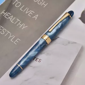Pluma estilográfica acrílica azul KAIGELU 356 iridio EF/F/M pluma con convertidor de tinta - Imagen 1 de 8