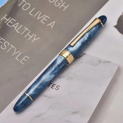 KAIGELU 356 Blue Acrylic Fountain Pen Iridium EF/F/M Nib with Ink Converter - Image 1 of 4