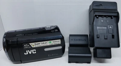 JVC Everio GZ-MS230BU with 2 Batteries and Charger **For Parts or Repair** - Image 1 of 4