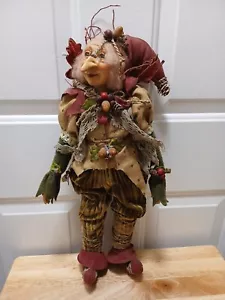 Vtg Katherine's Collection Wayne Kleski Fall AUTUMN FAIRY DOLL Shelf Sitter 20" - Picture 1 of 11