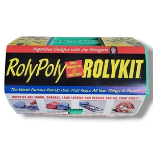 Vintage ROLYKIT The Roll Up Case Aufbewahrung grün NEU - Bild 1 von 3