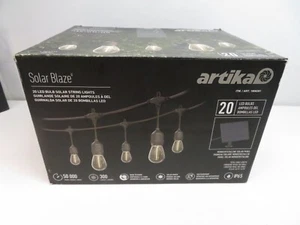 ARTIKA SOLAR BLAZE 20 LED BIRNE AUSSEN LICHTERKETTE - SCHWARZ - GEBRAUCHT ++ - Bild 1 von 12