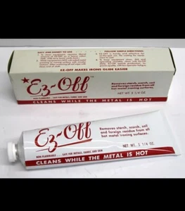 EZ-OFF Steam Iron Metal Base Sole Soleplate Cleaner 5 1/4 OZ. Tube in Box - NEW - Foto 1 di 1