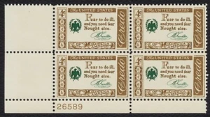 #1140 4c Credo: Franklin, Plate Block [26589 LL] Mint **ANY 5=FREE SHIPPING** - Picture 1 of 1