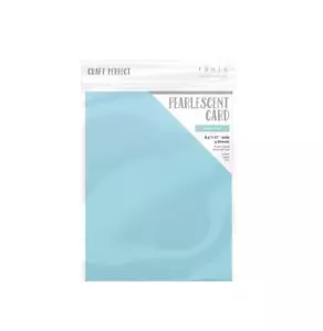 Craft Perfect Pearlescent Cardstock 8.5X11 5Pc - Caribbean Sea, 9547E - Picture 1 of 2