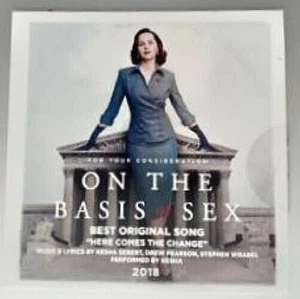 ON THE BASIS OF SEX 2018 FYC BEST ORIGINAL SONG CD KESHA NEW SEALED - Picture 1 of 2