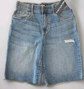 OshKosh B’gosh ~ Size 12 ~ Adjustable Waist ~ Blue ~ Cut-Off ~ Cotton Shorts - Picture 1 of 5