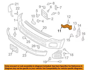 FORD OEM 11-16 F-250 Super Duty Bumper Components-Inner Bracket BC3Z17B837A - Picture 1 of 2