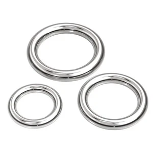 Welded Smooth Metal O Ring A2 Stainless Steel Rings 3mm-16mm CS / 15mm-150mm ID - Picture 1 of 10