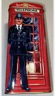 Russell Stover~London Bobby Telephone Booth Tin Bank~7" Tall