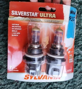 Sylvania Silverstar ULTRA 9004 High Performance Headlight 2 Bulbs - Picture 1 of 7