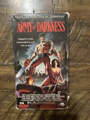 Army of Darkness VHS 1993 MCA Universal Home Video Cult Horror Bruce Campbell Foto 1 de 4