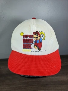 RARE Vintage 1989 Nintendo Super Mario Bros Corduroy Hat Cap Official Licensed - Bild 1 von 15