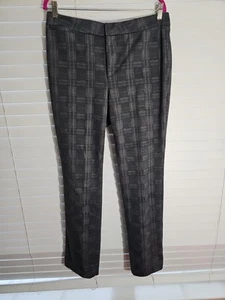 NYDJ Ponte Bootcut-Hose Damen 12 grau kariert volle Länge Lift Tuck - Bild 1 von 9