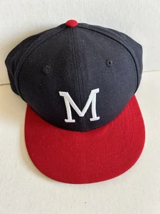 Milwaukee Brave Cooperstown Collection 5950 NEW ERA 100% Wool 7 1/2 Baseball Cap - Picture 1 of 5