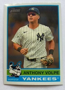 Anthony Volpe 2025 Topps Heritage #429 SP Chrome Yankees - Picture 1 of 2