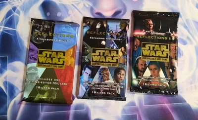 Star Wars CCG - *REFLECTIONS I, II, AND III* Booster Packs - Factory Sealed - Image 1 of 2