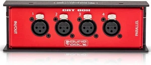 CAT Box FX - Female XLR Stage with Analog Audio Over Shielded Female, Red - Picture 1 of 7