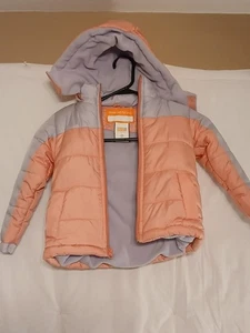Operation Warm Girls Puffer Fleece Lined Hooded Jacket Sz 5/6 - Picture 1 of 10