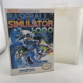 Baseball Simulator 1.000 - Case Only - Nintendo Nes - Authentic Slip Art No Game