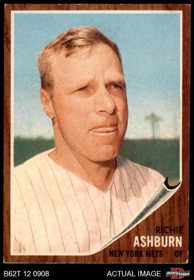 1962 Topps #213 Richie Ashburn Mets HOF 7.5 - NM+ - Image 1 of 1