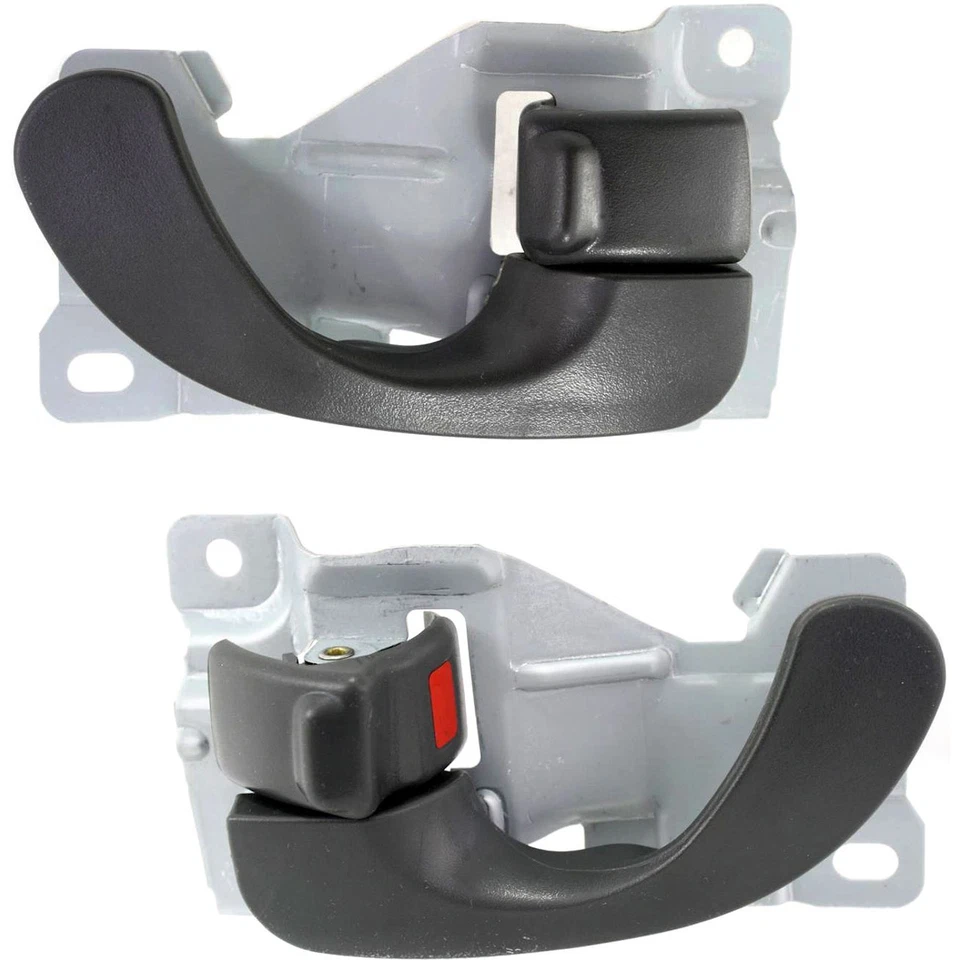 Juego de 2 manijas de puerta interiores para 99-2003 Mitsubishi Galant 97-2002 Mirage gris Foto 1 de 4