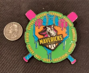 Cooperstown Baseball Trading Pin 2025 Mavericks - Picture 1 of 2