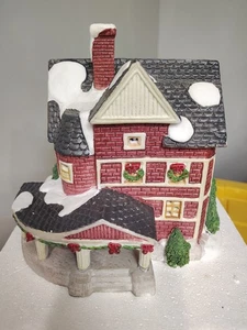 Lemax Dickensvale Collectibles Village Porzellan beleuchtetes Haus Weihnachten. Funktioniert! - Bild 1 von 6