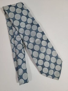 Corbata de cuello para hombre Granada 100 % poliéster en punta formal lunares blancos 50" x 4" - Imagen 1 de 7