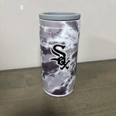 Chicago White Sox Tie Dye 12oz Slim Can Cooler Seltzer Stainless Insulated Claw - Image 1 of 4