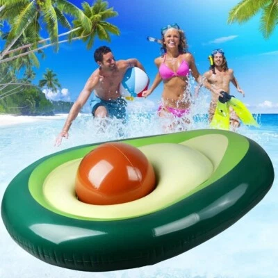 Aufblasbarer Schwimmring Schwimmmatte Avocado Erwachsener Rettungsring Pool Meer - Bild 1 von 4