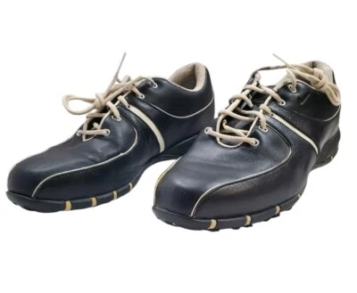 Nike Air TAC Golf Shoes Black Leather Softspike Spikeless 314906-011 Womens SZ 7 - Image 1 of 4