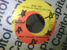 Merle Haggard Mama Tried / You'll Never Love Me Now [Country] 45 RPM Capitol VG