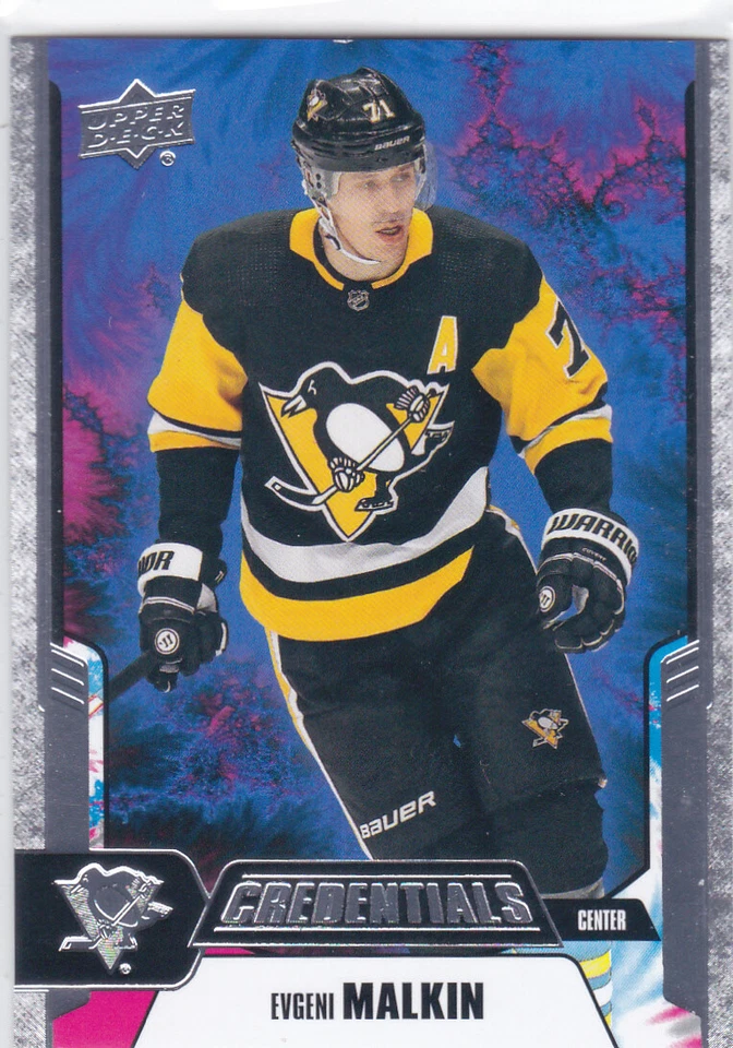19/20 CREDENTIALS..EVGENI MALKIN..MANDELBROT FRACTAL PARALLEL..# 23..PENGUINS - Image 1 of 1