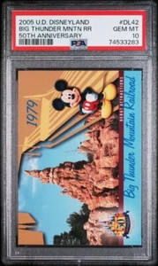 2005 UD Disneyland 50th Ann DL42 Big Thunder Mountain RR PSA 10 Gem Mint *pop 1 - Picture 1 of 5