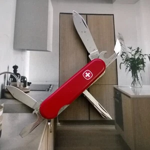 Vintage Wenger Classic Original 3 1/4" 7 Tool Swiss Army Knife - Picture 1 of 8