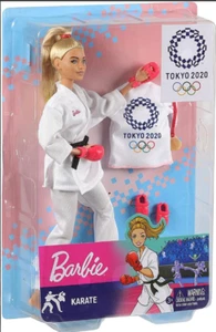 Barbie Tokyo 2020 Olympics Karate Doll Gold Medal and Jacket Japan import - Picture 1 of 4