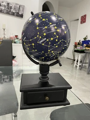 Globo terráqueo Constellation Stars con cajón de madera 15 pulgadas Foto 1 de 4